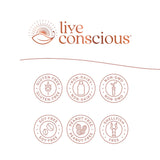 Live Conscious PRO45: prebióticos fuente integrados para apoyo microbiano.