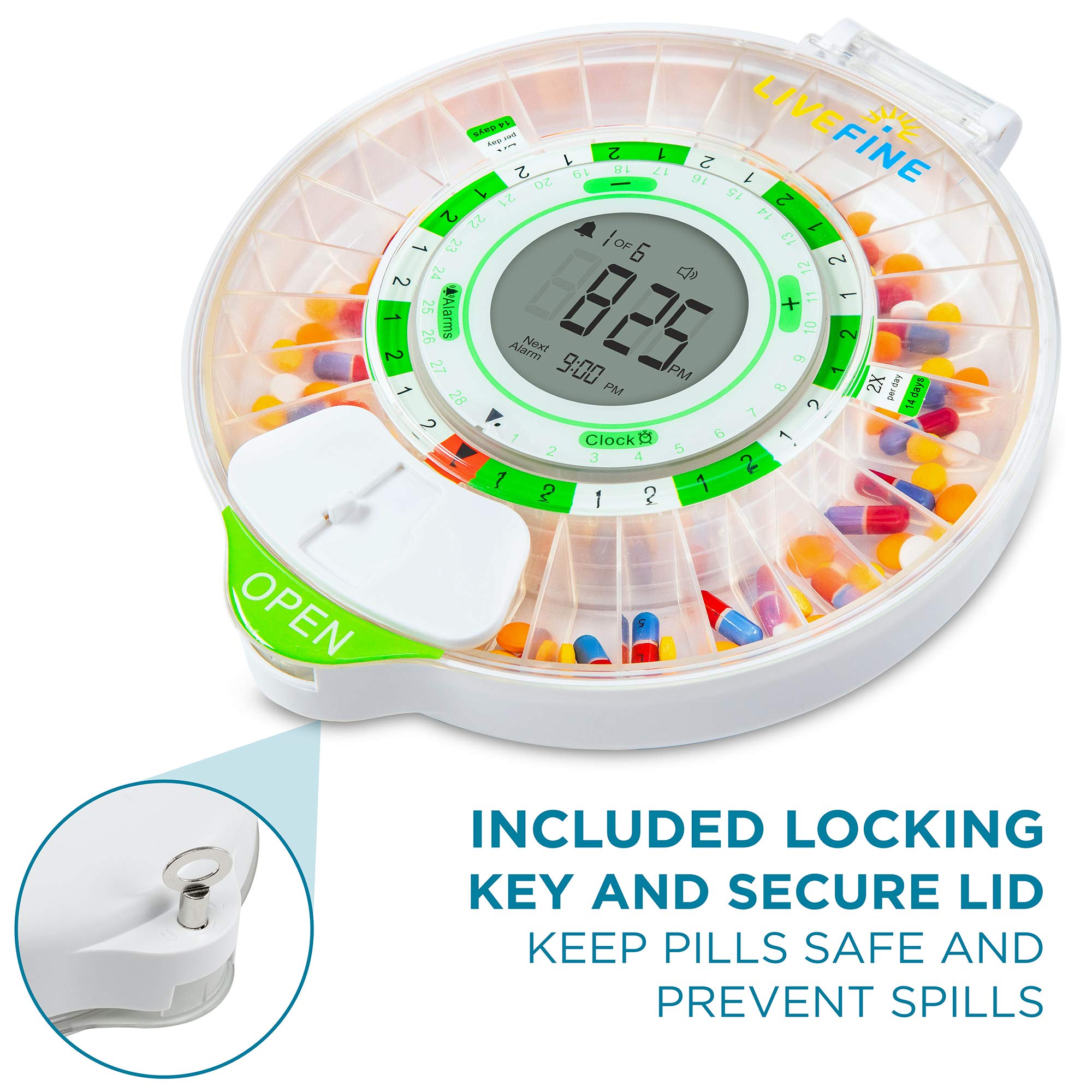 Live Fine Nueve anillos de dosis intercambiables para varias combinaciones