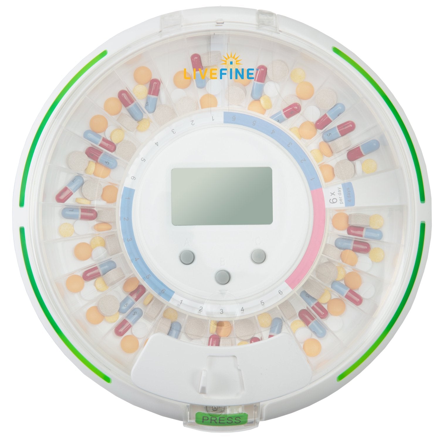 Live Fine dispensador compacto para casa o viaje