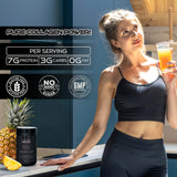 LIVE LGNDRY LABS colágeno piña con medidor, dosificación sencilla en agua.