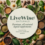 Live Wise Naturals D3 K2 gotas, libre de gluten y soja.