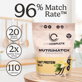 Preparación rápida con NutriMatch, disolución fácil en agua o leche vegetal.