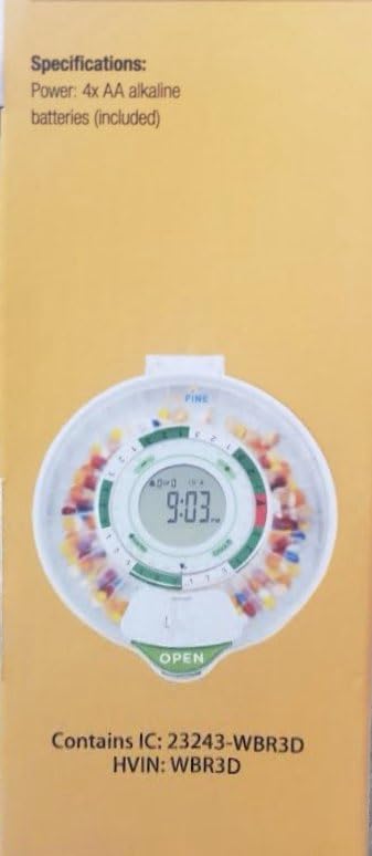 LiveFine capacidad de 28 espacios para múltiples recetas y vitaminas