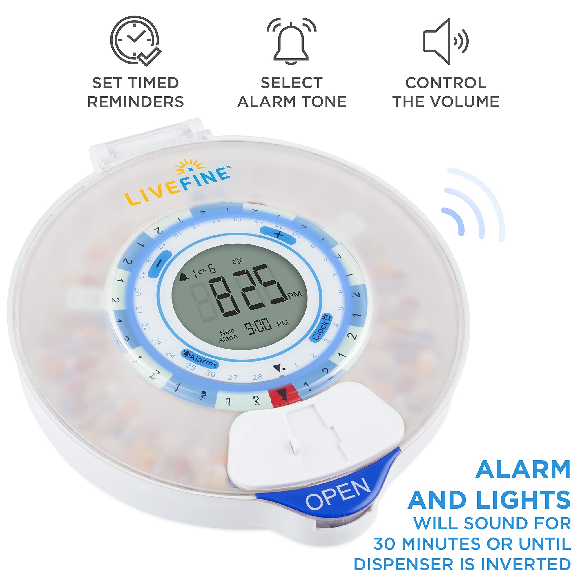 LiveFine tapa con cierre llave para mayor seguridad