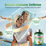 LIVEGIS Vitamin D3 K2 Softgels, textura suave de la cápsula