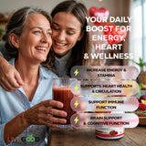 LiveGood Super Reds: preparado con agua o batido para estilo de vida activo.