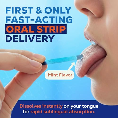 LIVEGOOD tira sublingual sabor menta con azul de metileno para concentración diaria.
