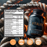 LiveGOOD Vitalidad para Hombres, ingredientes adaptógenos que apoyan el equilibrio diario.