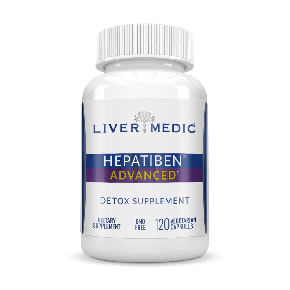 Liver Medic Hepatiben botella frontal para apoyo hepático diario