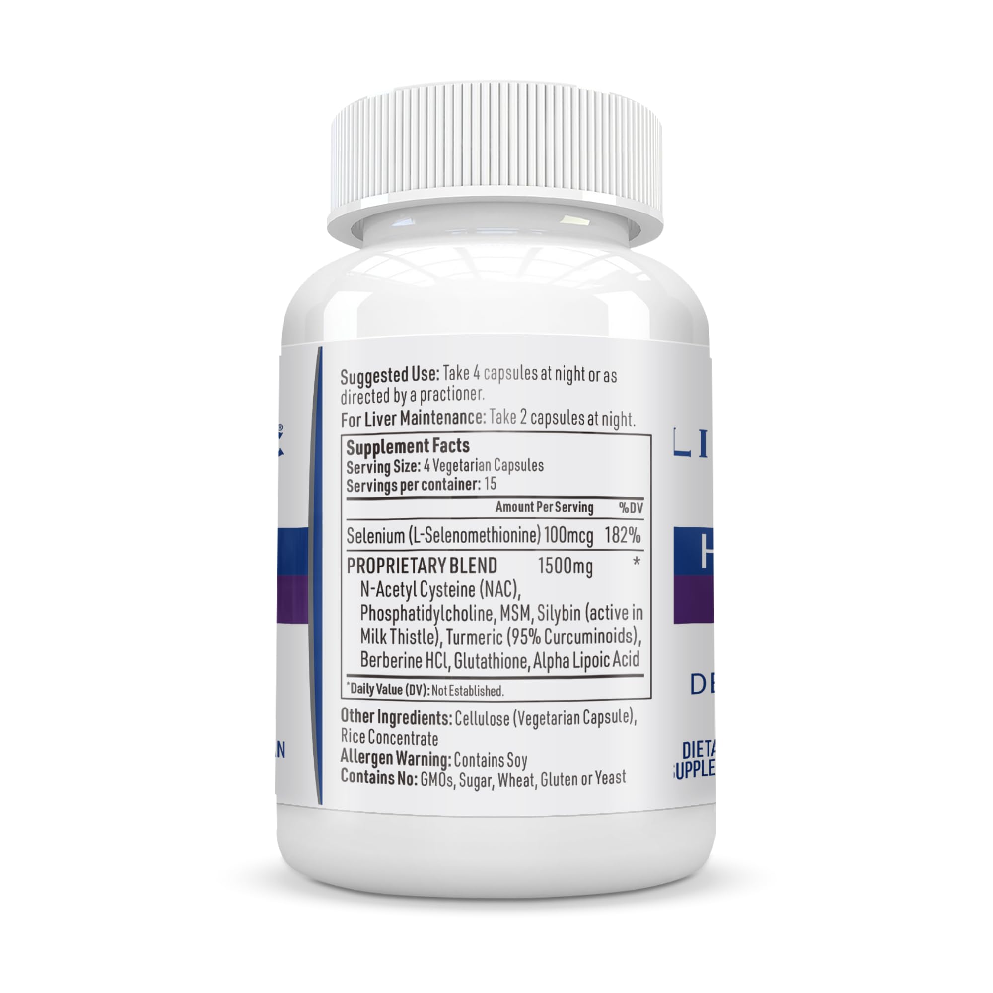 Liver Medic Hepatiben cápsulas interiores para desintoxicación suave