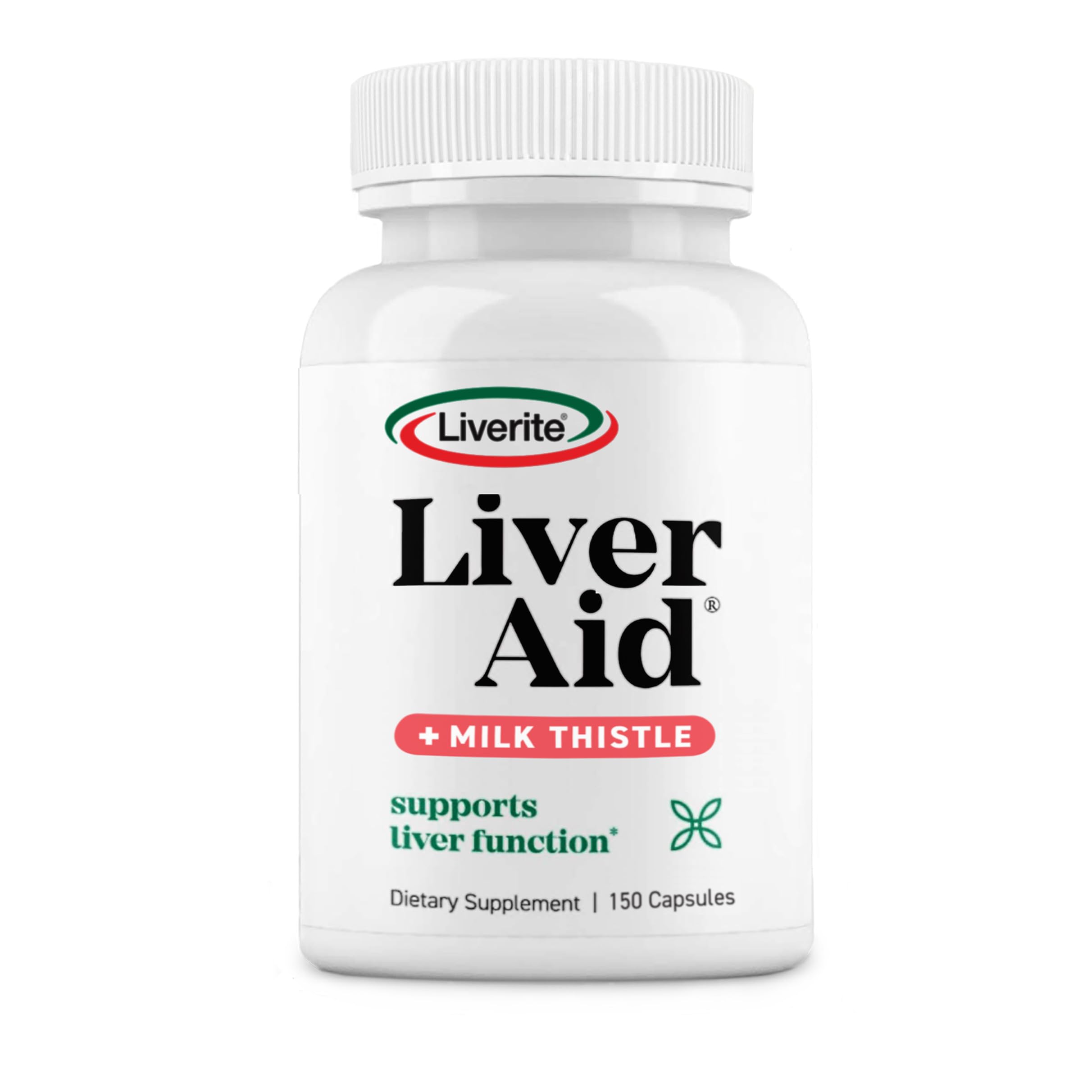 LIVERITE Liver Aid en botella con etiqueta para apoyo diario