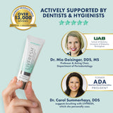 LIVFRESH gel dental aplicación en dientes y encías.