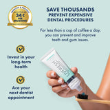 LivFRESH gel dental ofrece aliento fresco tras cepillado.