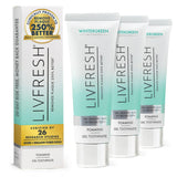 LIVFRESH gel dental Wintergreen en envase para uso diario y frescura