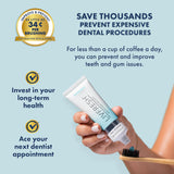 LIVFRESH gel ofrece frescura bucal y aroma a menta durante el uso.