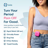 Parches florales de Livia para uso discreto bajo la ropa.