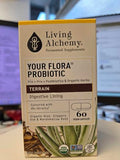 Cápsulas Living Alchemy Terreno de Tu Flora para apoyo diario digestivo.