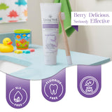 Living Well: sabor natural a frambuesa, pasta infantil agradable.