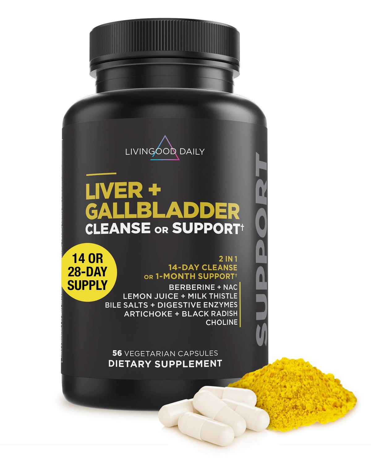 Livingood Daily botella para apoyo digestivo del higado y vesicula