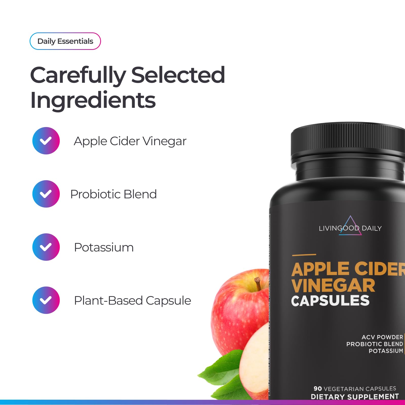 Livingood Daily cápsulas con probióticos para la salud intestinal