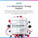 Livingood Daily electrolitos en vaso para hidratación rápida y equilibrada.