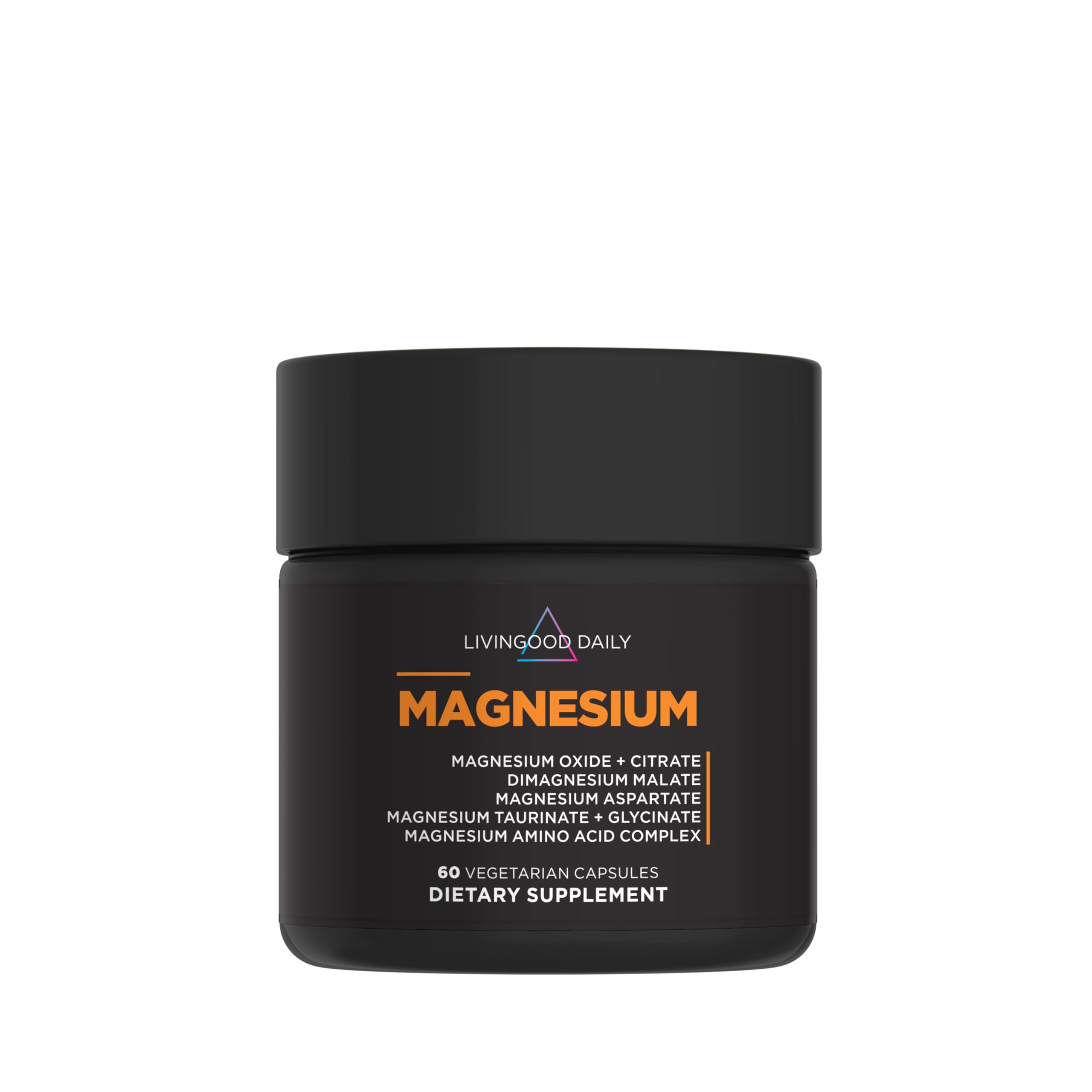 Livingood Daily Magnesio en botella, formato 7 en 1 para múltiples funciones