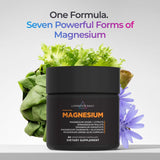 Etiqueta de Livingood Daily Magnesio con información nutricional completa