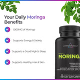 Livingood Daily Moringa: etiqueta sin gluten y vegana para dietas conscientes.