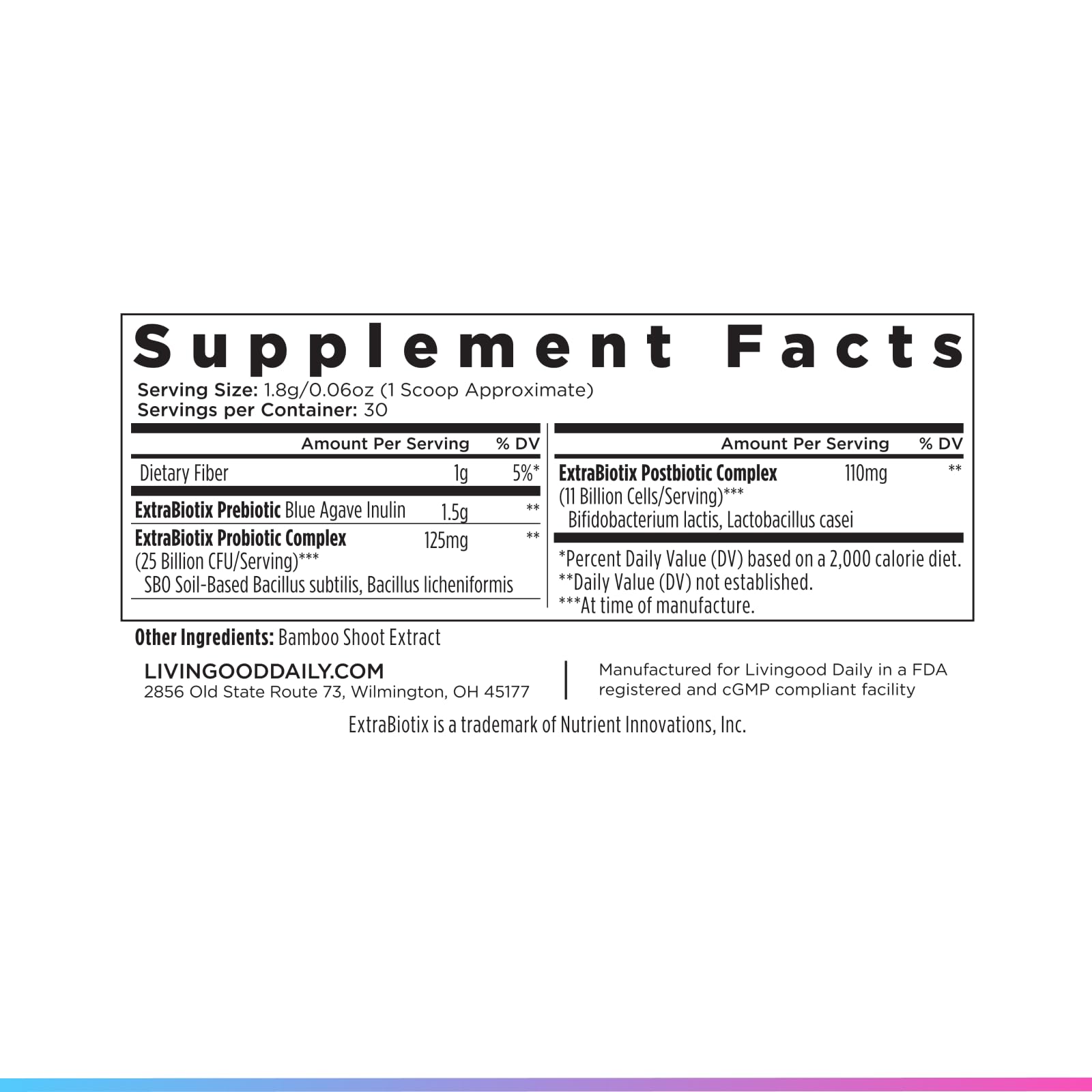 Livingood Daily opción vegana, sin gluten y sin GMO para nutrición limpia