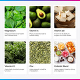 Livingood Daily frasco 60 cápsulas; suministro práctico para uso diario.