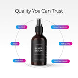 Livingood Daily Silver Spray portátil, diseño compacto para llevar.