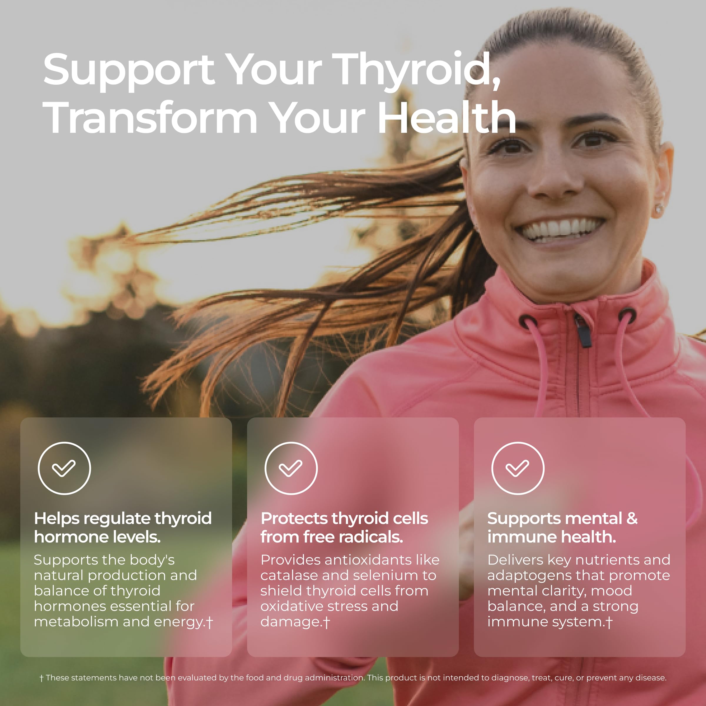 Livingood Daily Thyroid Support: etiqueta de nutrientes visible, destacan vitaminas y minerales clave
