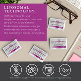 Uso diario de LivOn Glutatión Liposomal para una rutina de bienestar.