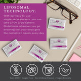LivOn Glutatión liposomal, producto vegano y libre de alérgenos.