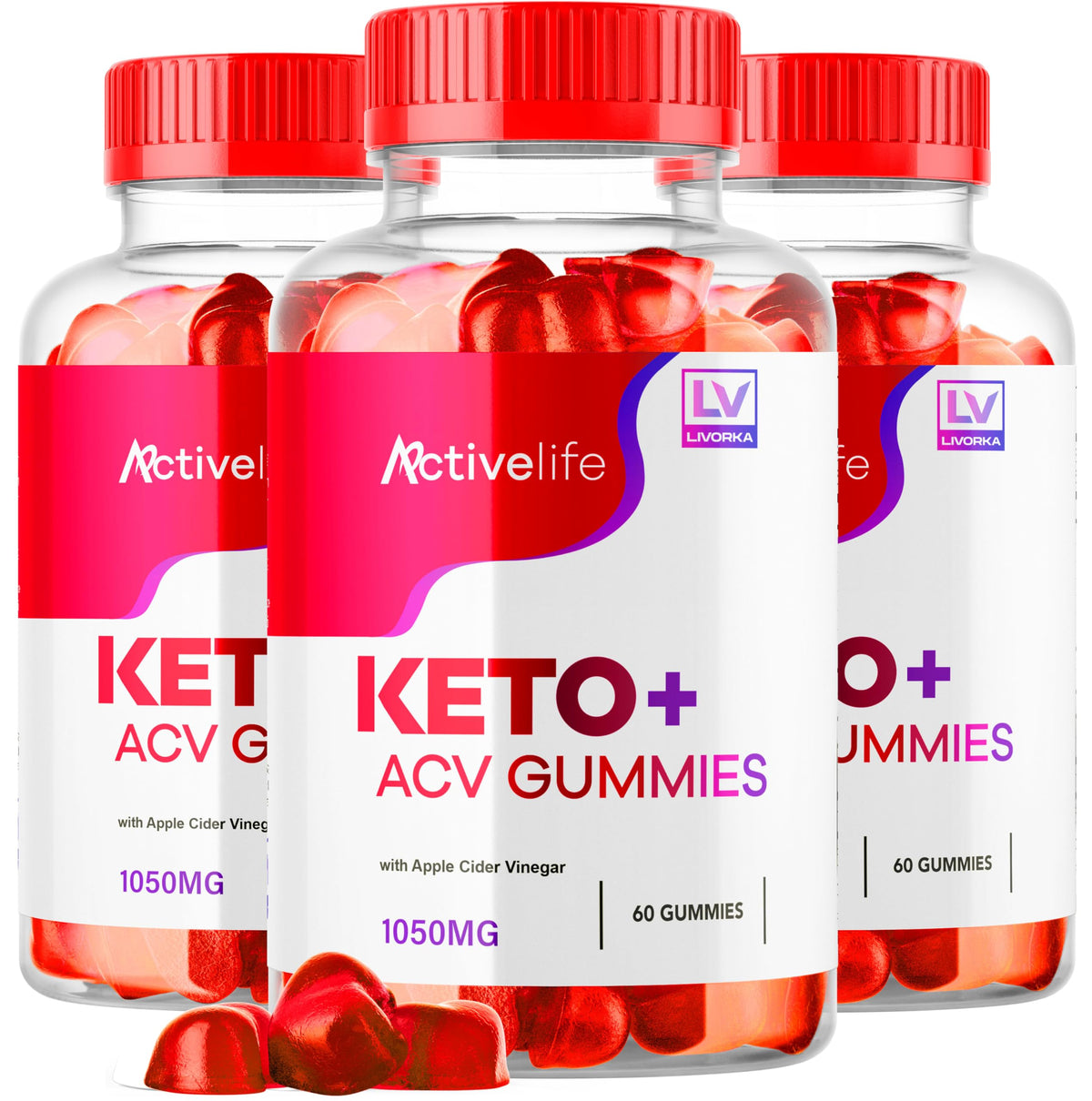 Gomitas LIVORKA ActivLife Keto ACV en empaque, ideal para rutina diaria.