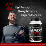 Apex Force: etiqueta frontal con ingredientes naturales