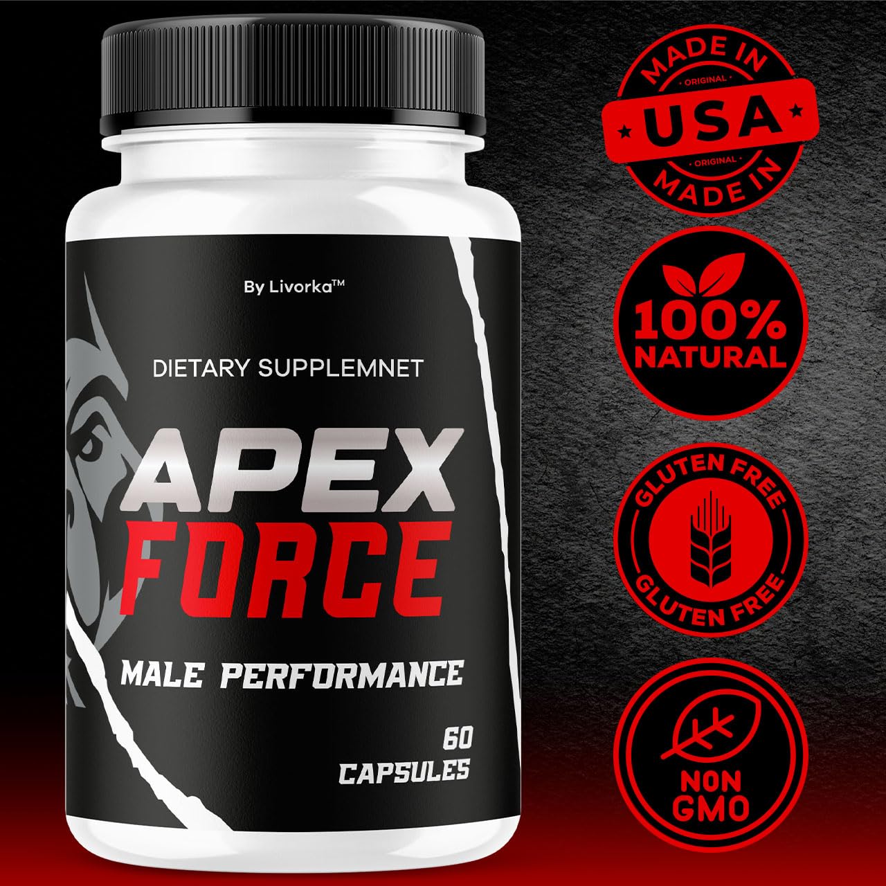 LIVORKA Apex Force: sabor agradable y fácil de tragar, ideal para tu rutina.