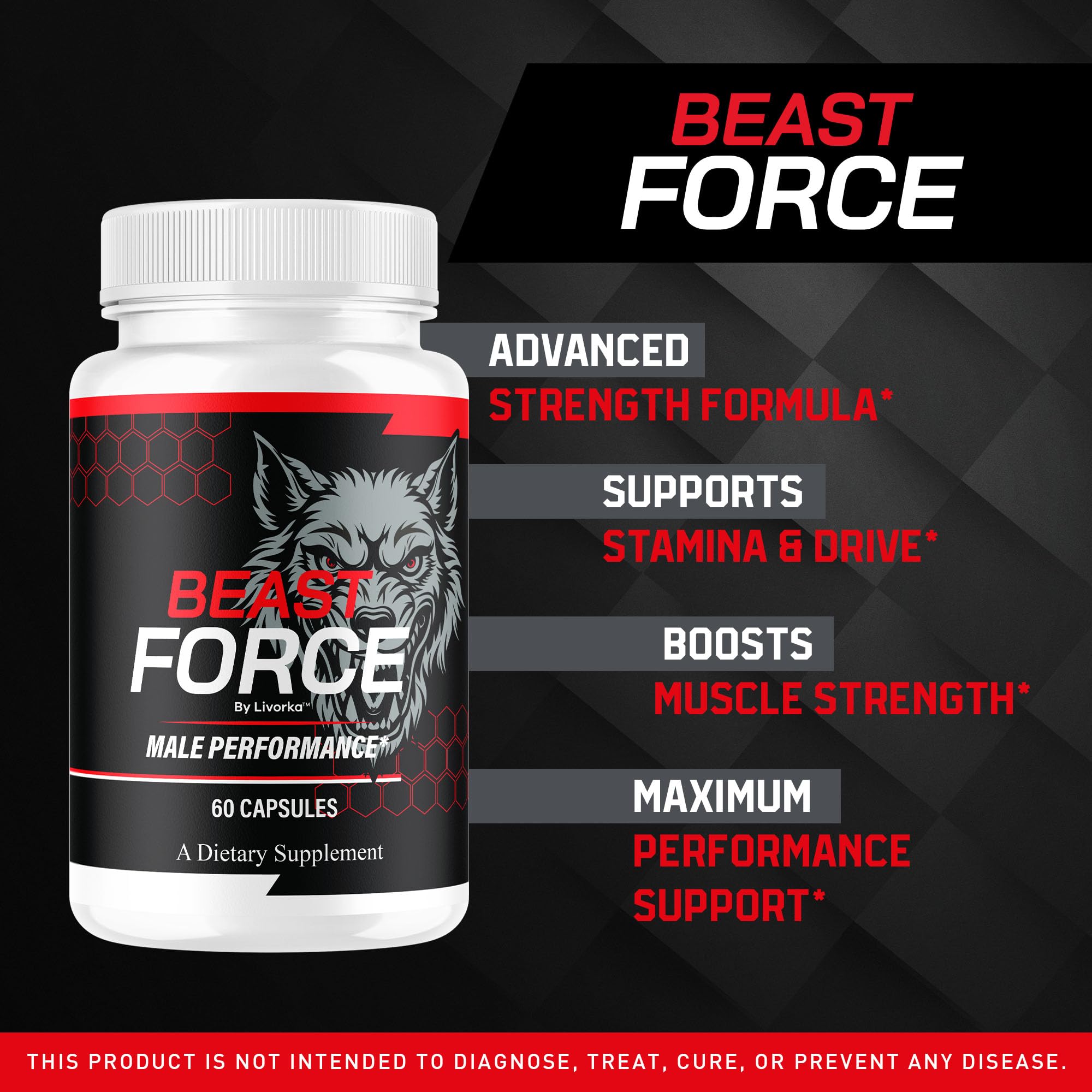 LIVORKA Beast Force: etiqueta frontal que inspira confianza