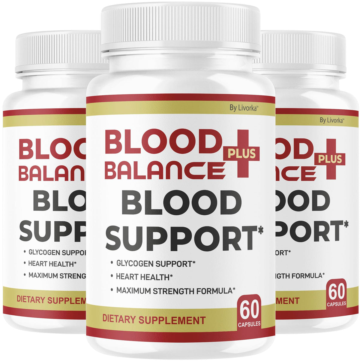 LIVORKA BloodBalance Plus, capsulas en frasco, posible apoyo al bienestar diario.