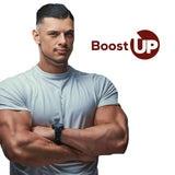 LIVORKA Boost Up dorso: etiqueta clara con información de la fórmula para hombres