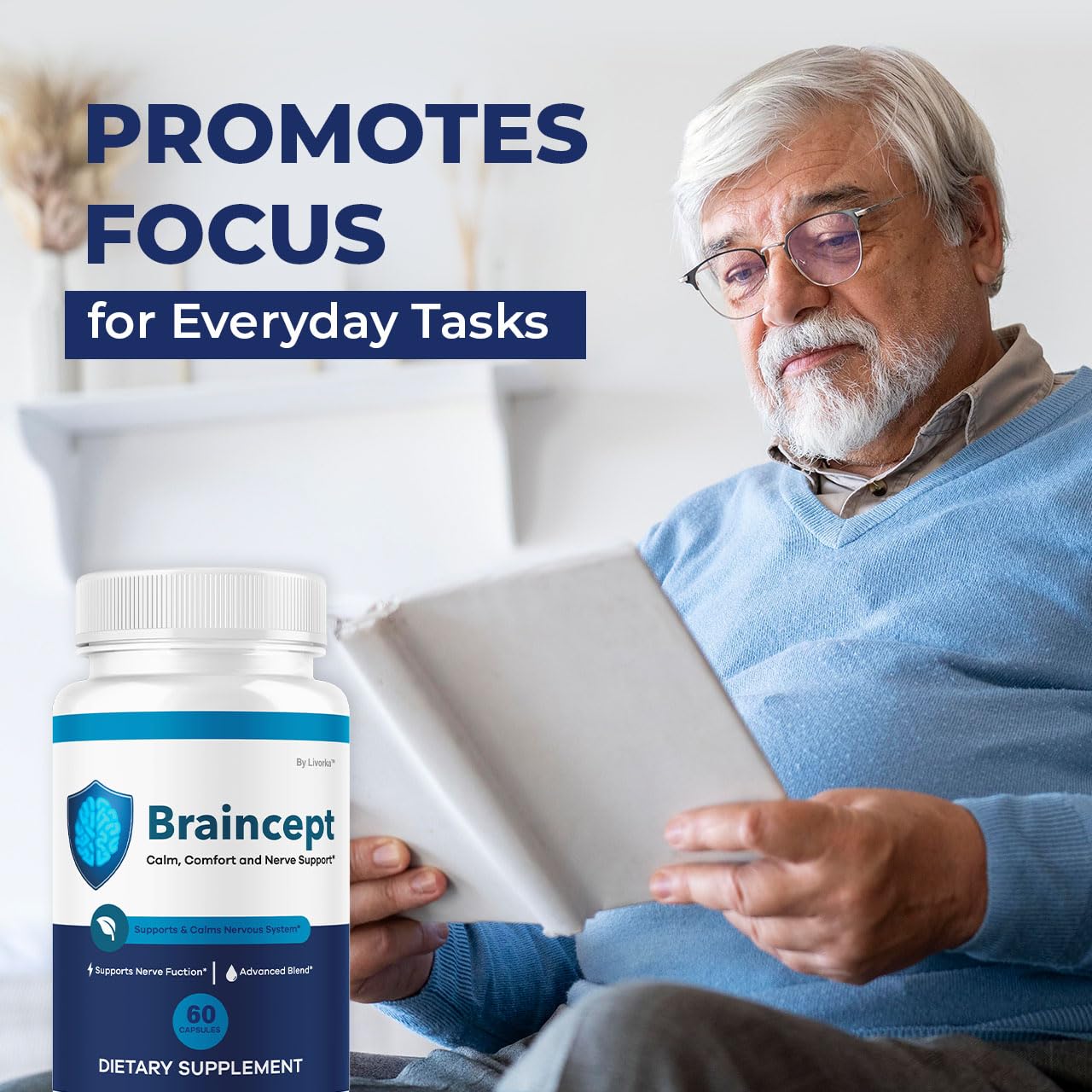 LIVORKA Braincept: frasco compacto ideal para viaje