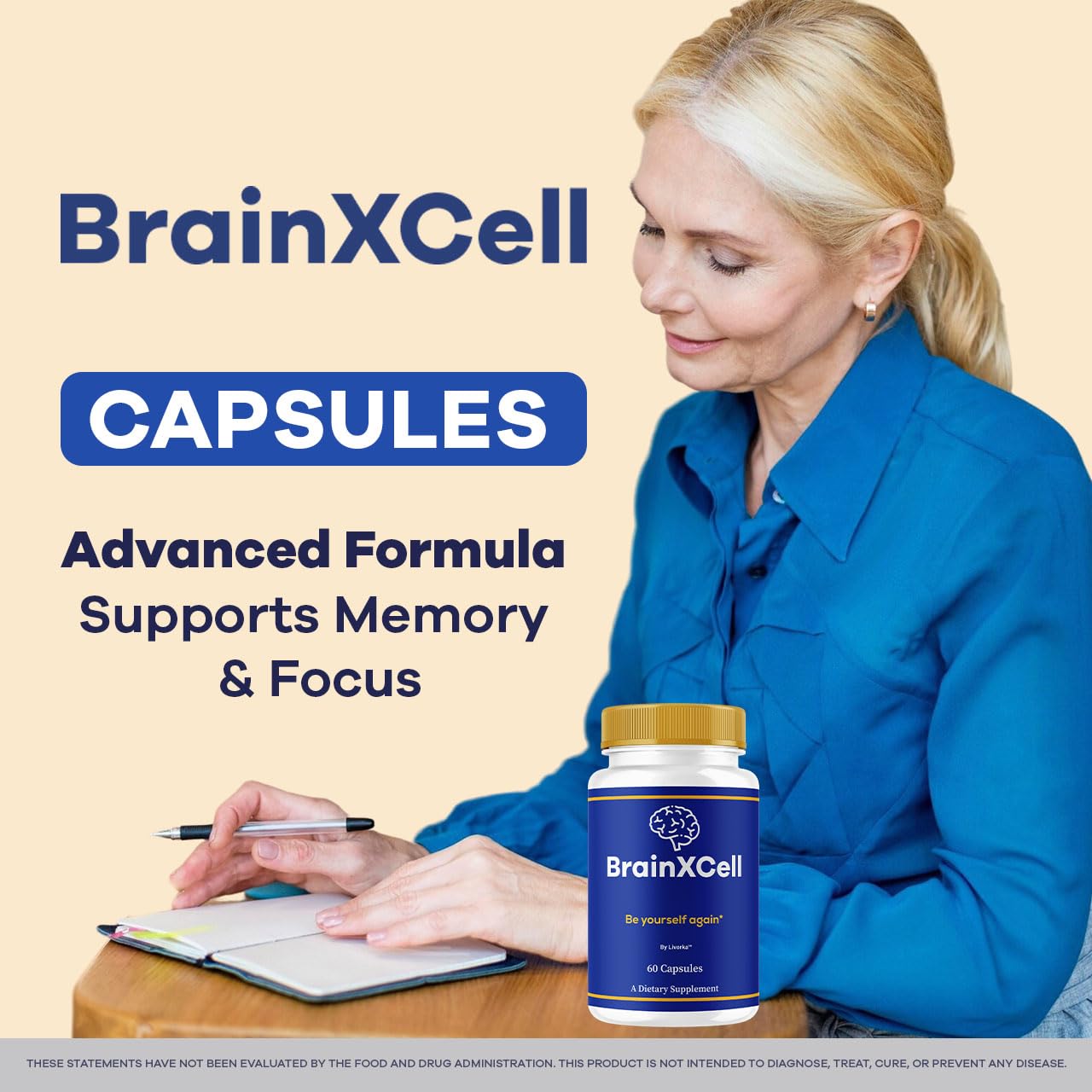 Caja de BrainXCell de LIVORKA lista para uso diario y fácil almacenamiento.