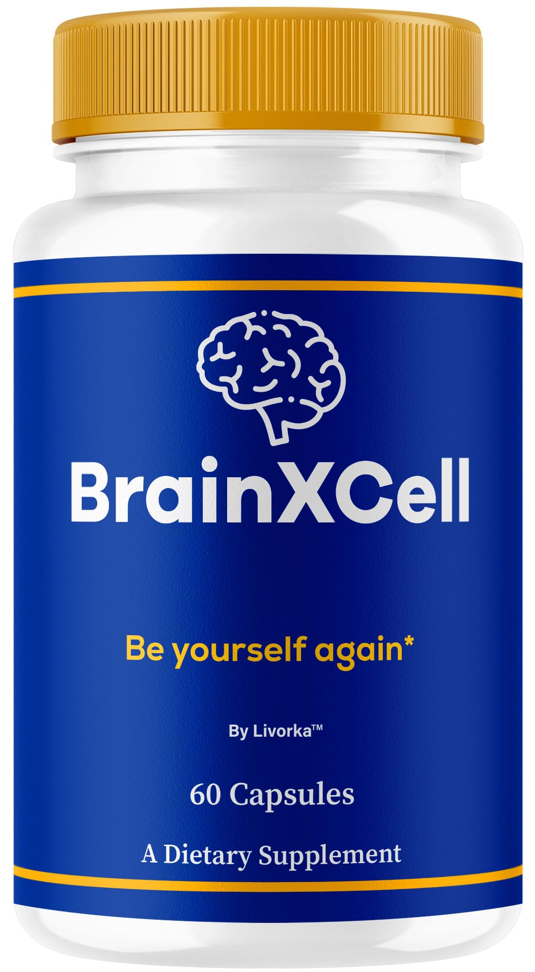 BrainXCell de LIVORKA: cápsulas suaves para apoyar la memoria y la concentración.