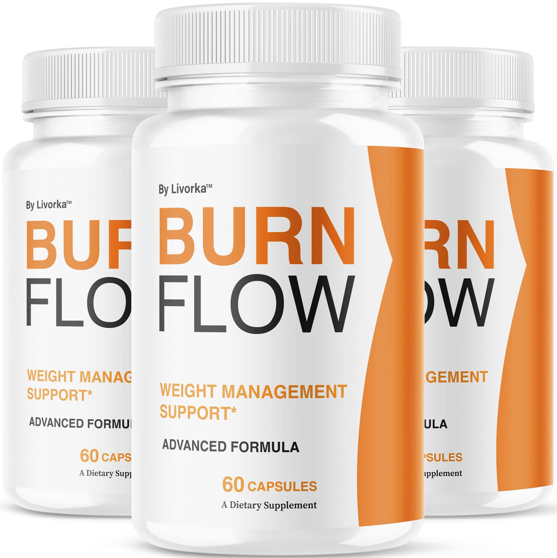 LIVORKA Burn Flow: paquete de 3 cápsulas para apoyo diario.