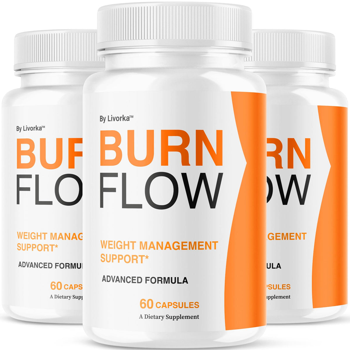 LIVORKA Burn Flow: paquete de 3 cápsulas para apoyo diario.