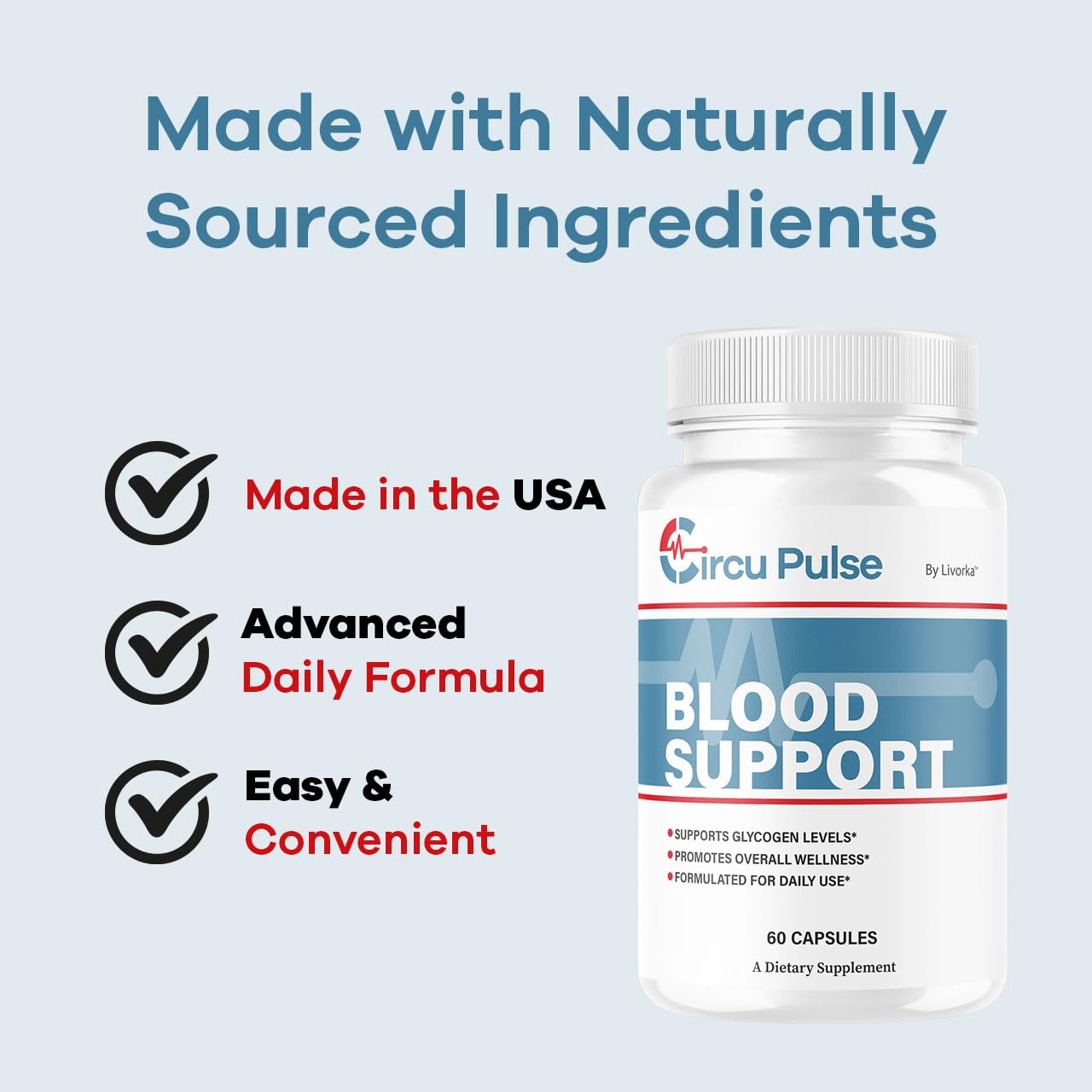 LIVORKA CircuPulse cápsulas con ingredientes naturales para bienestar diario
