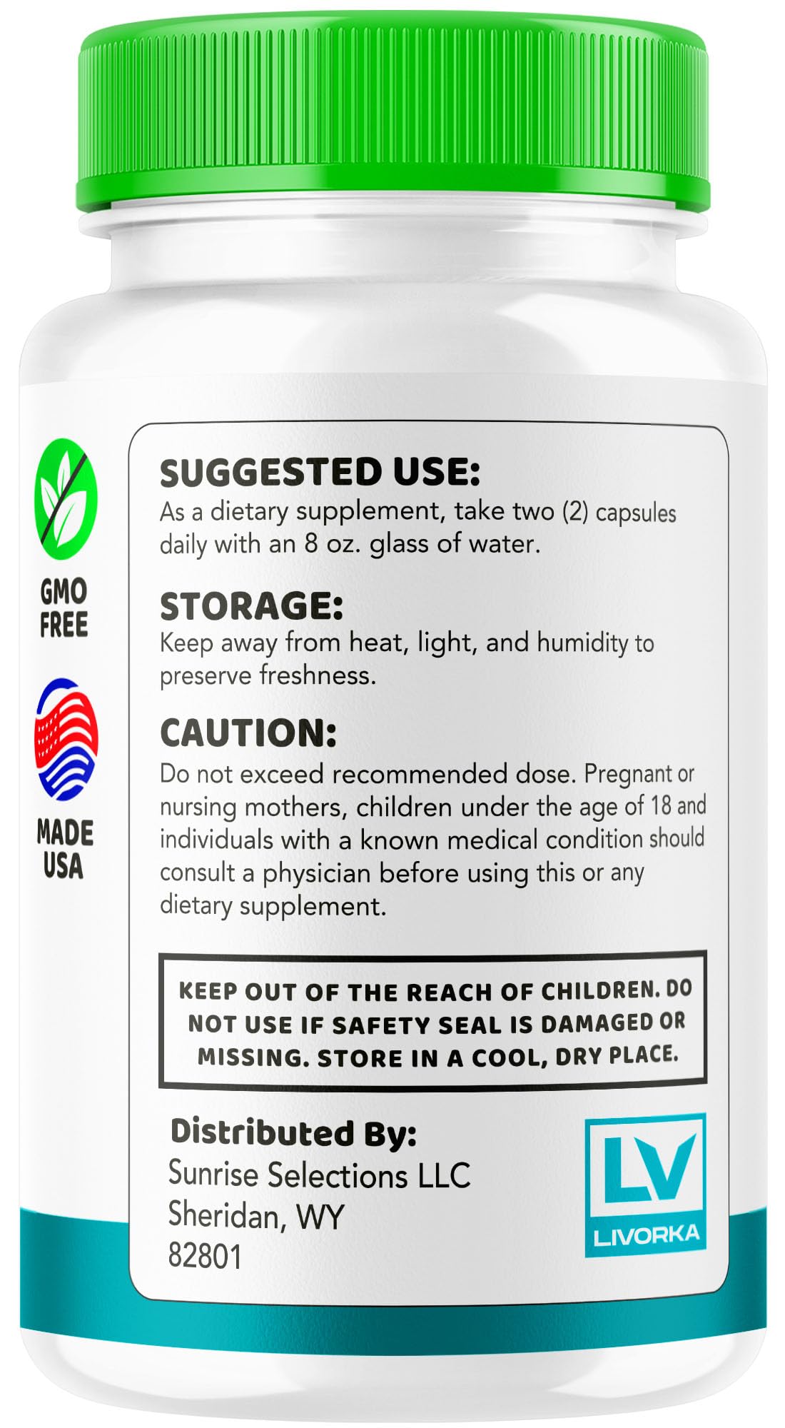 LIVORKA Healthy Flow, empaque resistente, ideal para guardarlo en casa.