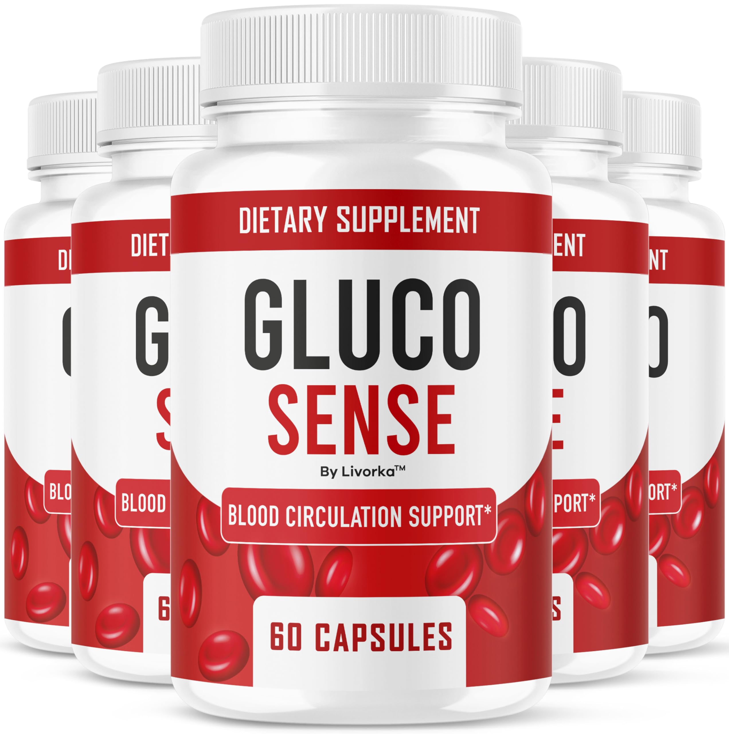 GlucoSense de LIVORKA, cápsulas 695 mg para uso diario y bienestar.