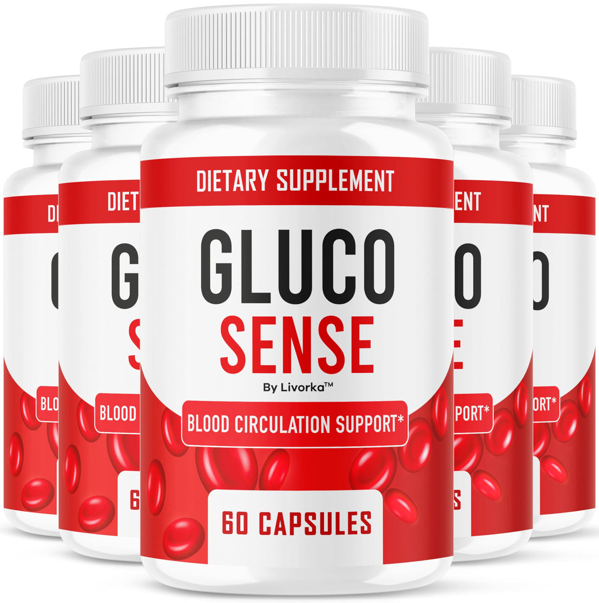 GlucoSense de LIVORKA, cápsulas 695 mg para uso diario y bienestar.