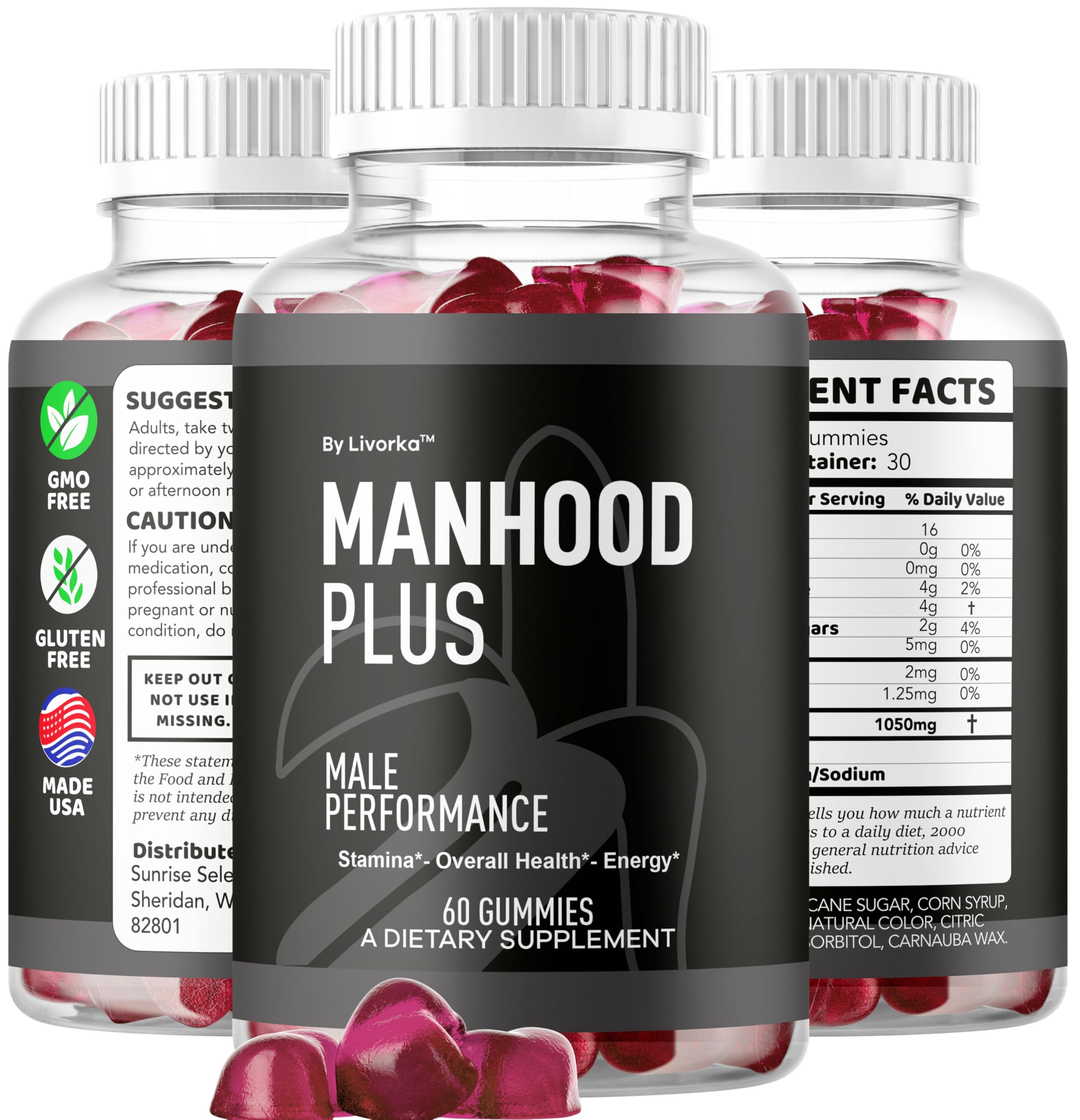 LIVORKA Manhood Plus detalle nutricional para decisiones informadas